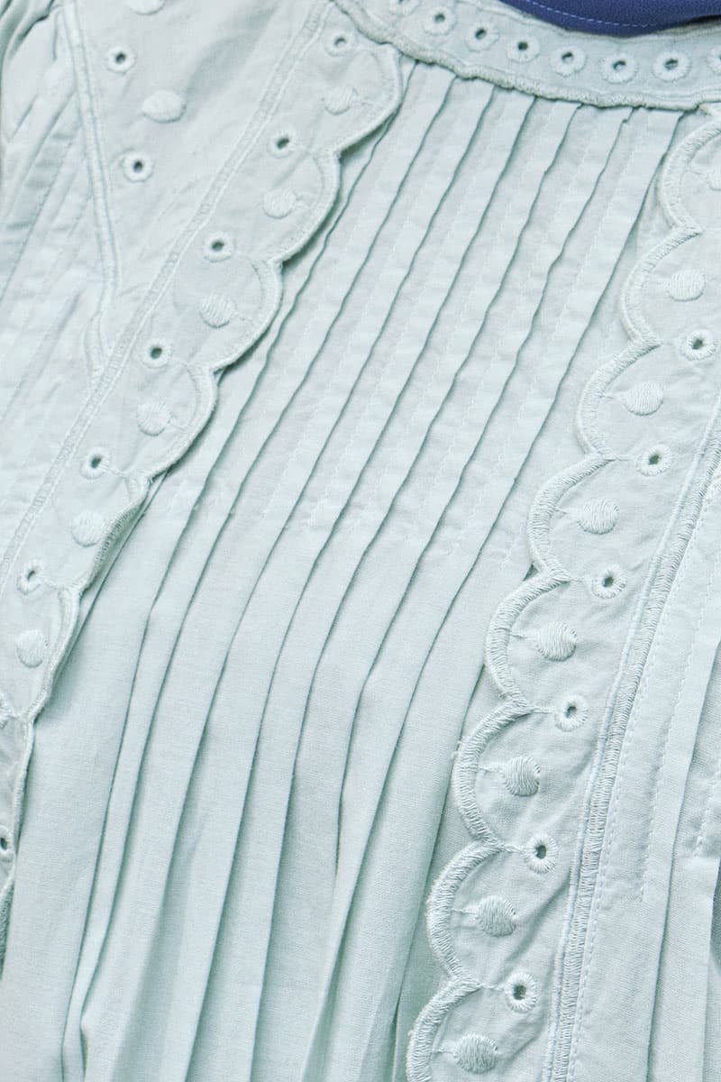 Ocean Raglan Sleeve Blouse - Pale Pistachio - Image 5