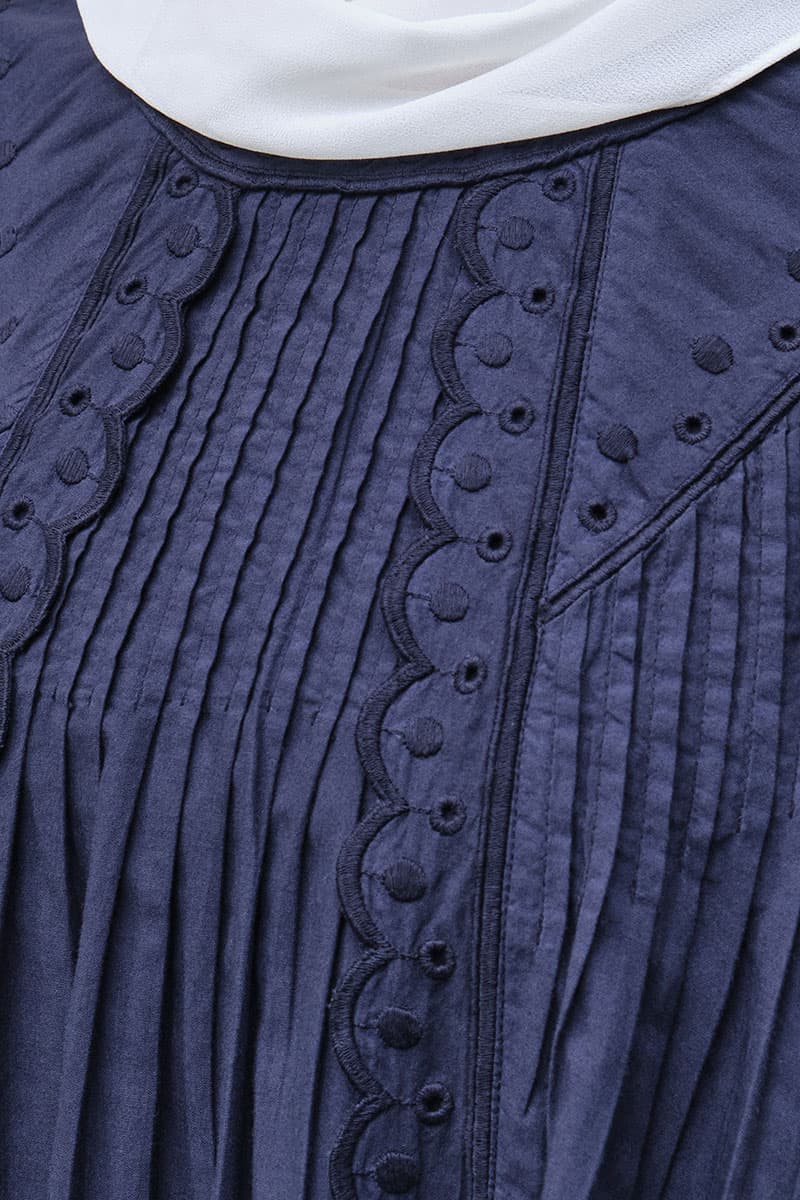 Ocean Raglan Sleeve Blouse - Graphite Blue - Image 5