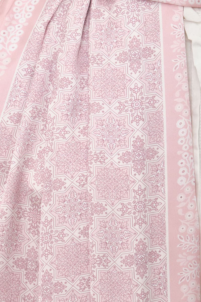 Thuraya Satin Rectangle Headscarf - Pink Blush - Image 3