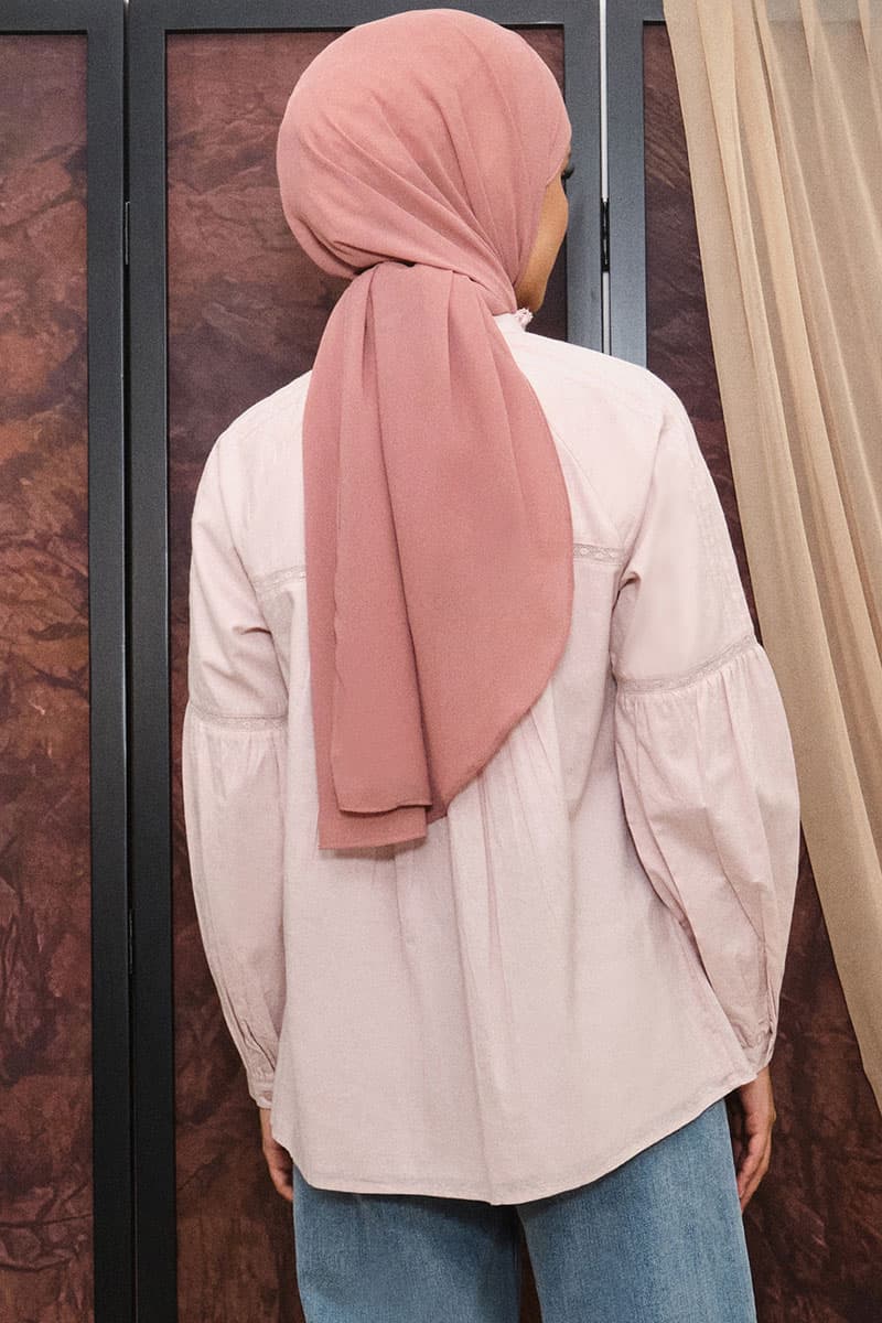 Layton Front Button Blouse - Orchid Ice - Image 4