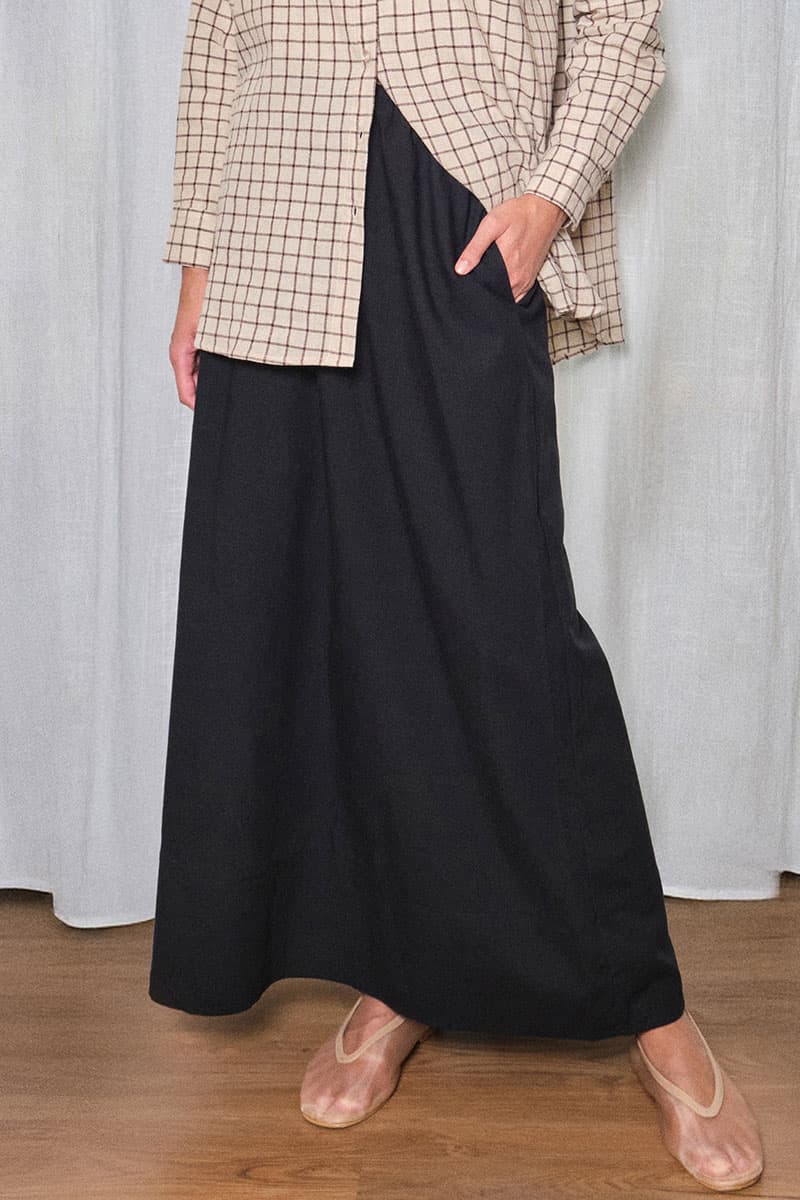Exeter A-Line Skirt - Black - Image 1