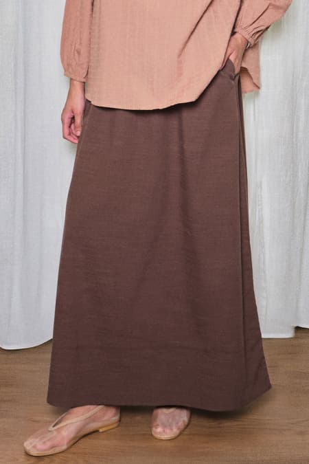Exeter A-Line Skirt - Cocoa