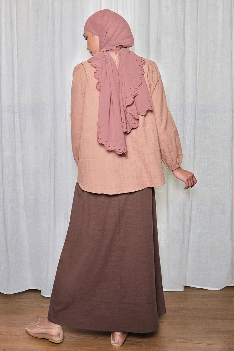 Exeter A-Line Skirt - Cocoa - Image 4