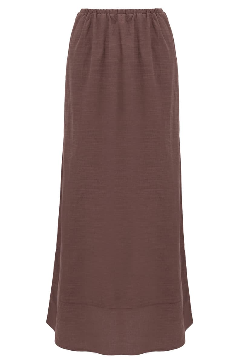 Exeter A-Line Skirt - Cocoa - Image 2