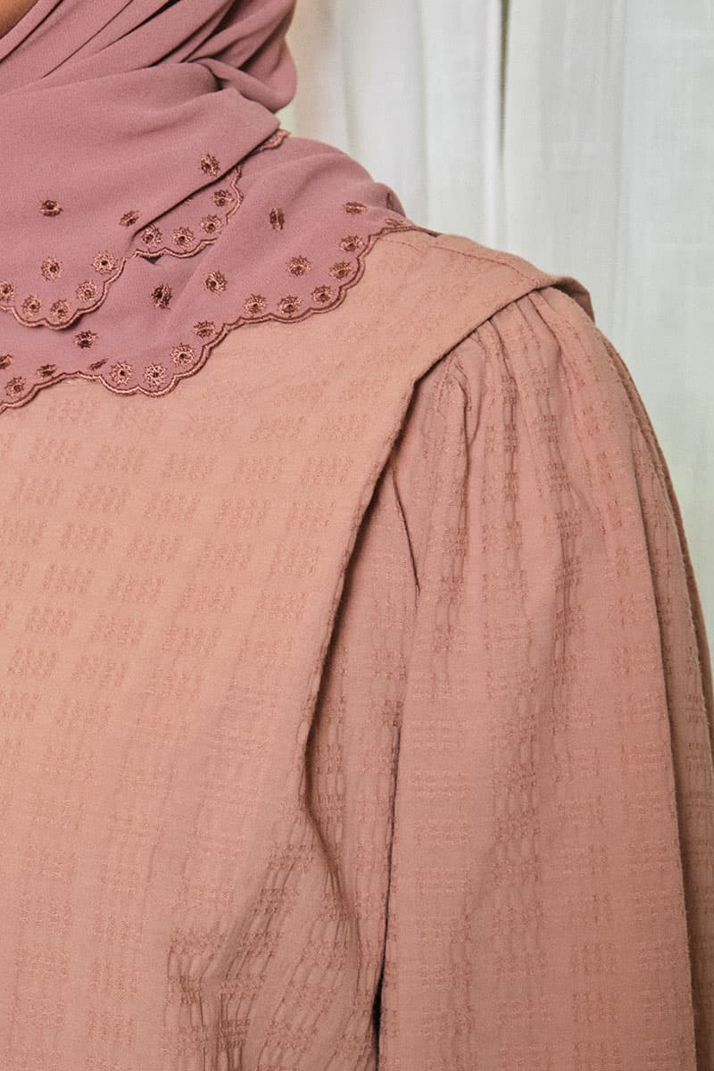 Linayah Flared Blouse - Praline - Image 5