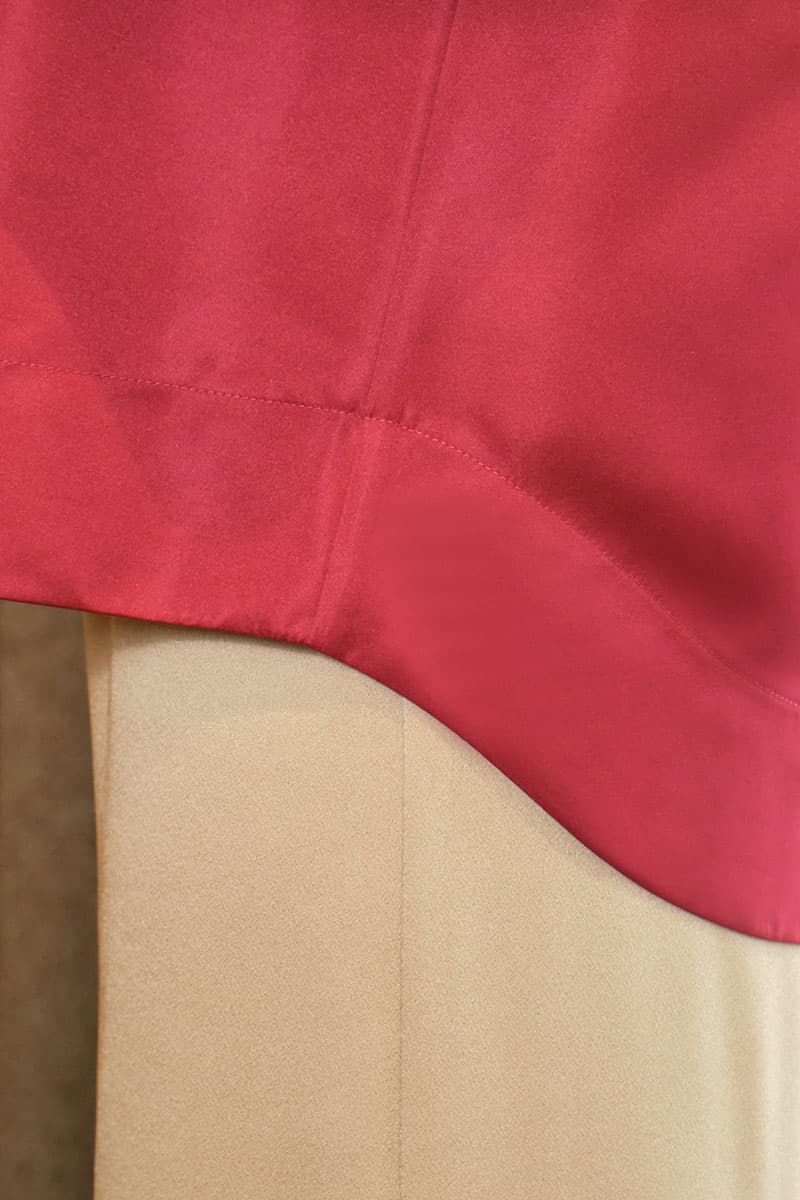 Bayley Puff Shoulder Blouse - Maroon - Image 6