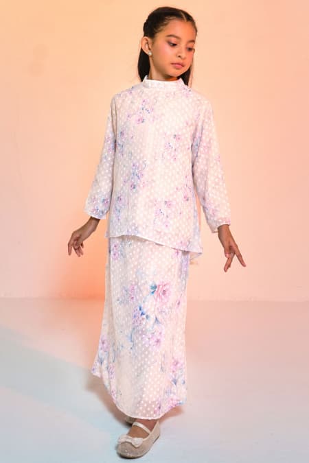 KIDS Aurinda Set - Blush/Lilac Floral