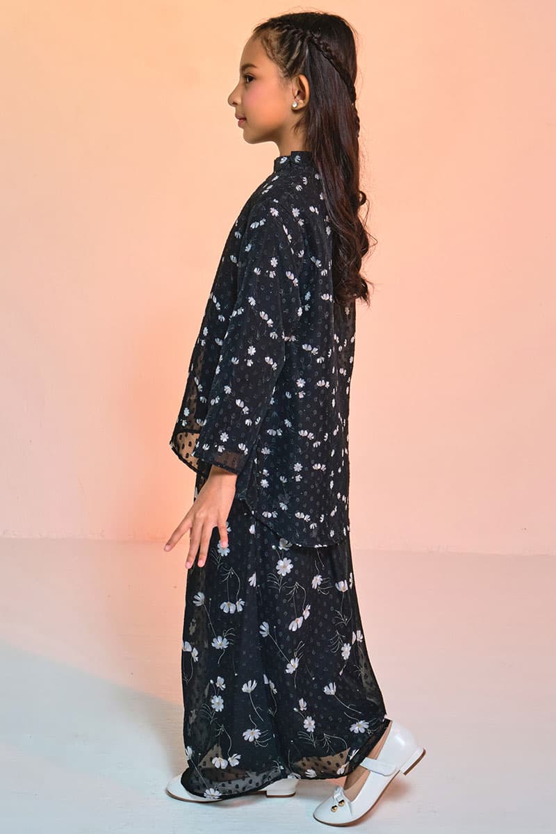 KIDS Aurinda Set - Black/Cream Flower - Image 3