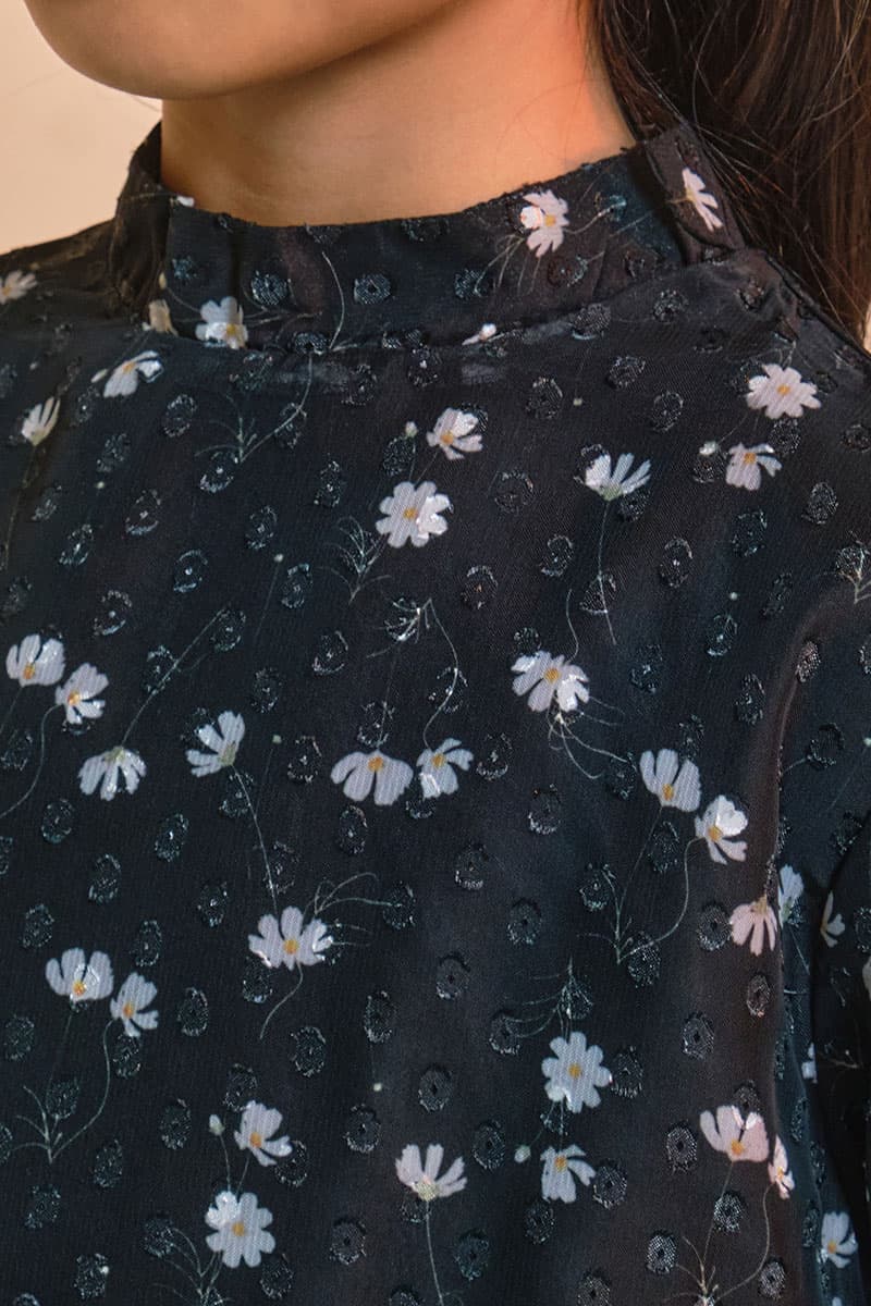 KIDS Aurinda Set - Black/Cream Flower - Image 5