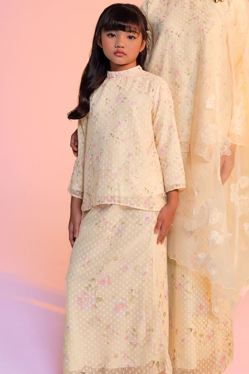 KIDS Aurinda Set - Yellow/Pink Rose - Image 1