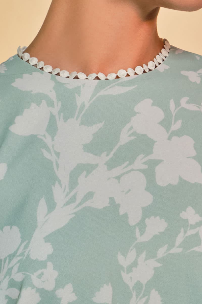 Fajar Blouse & Skirt - Pistachio Fleur - Image 6