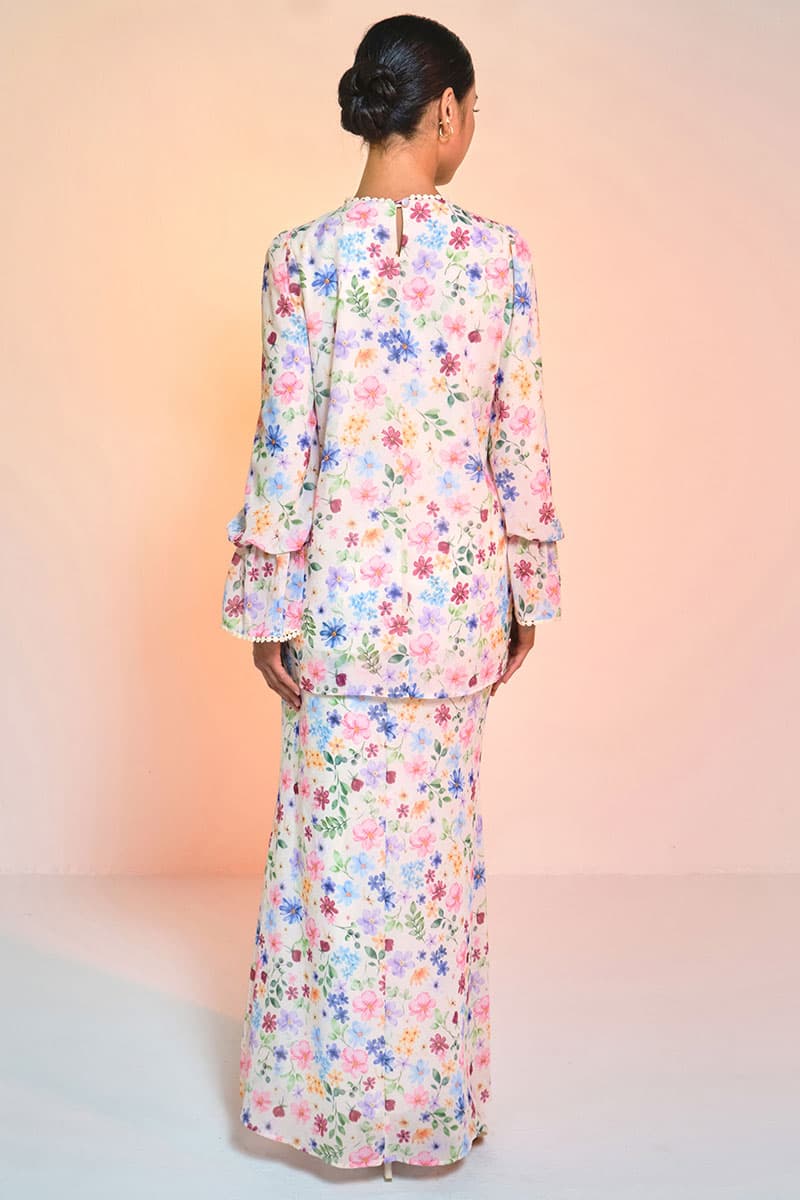 Fajar Blouse & Skirt - Cream Garden - Image 4