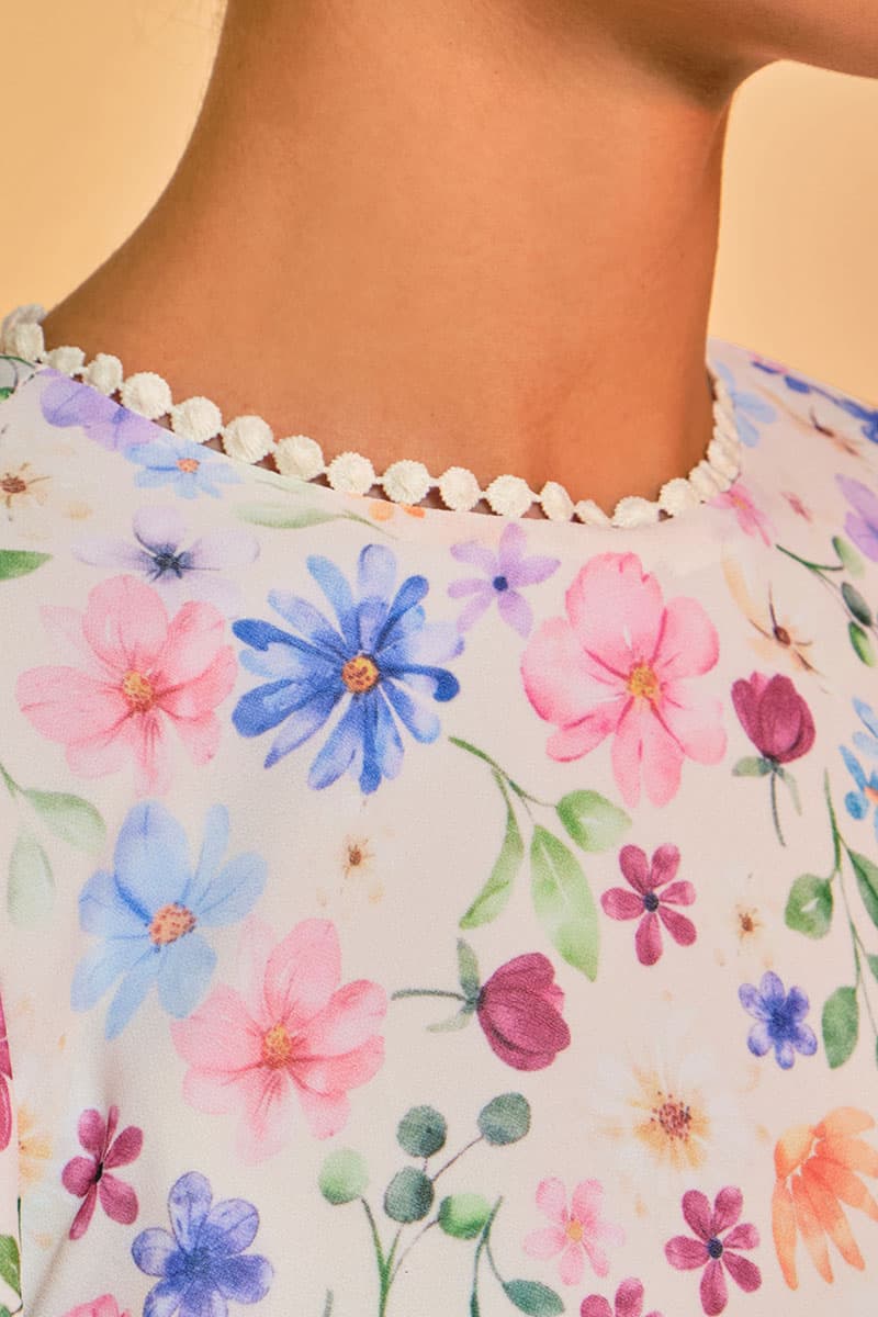 Fajar Blouse & Skirt - Cream Garden - Image 6