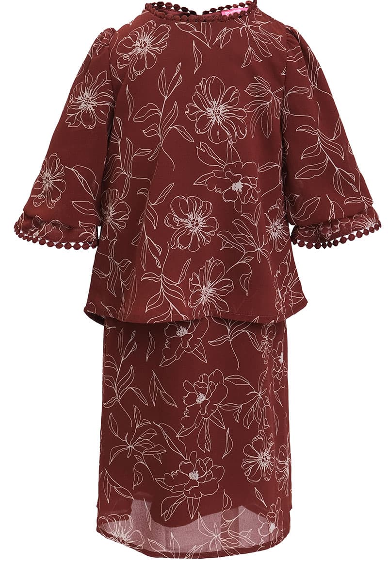 KIDS Fajar Set - Brown Bloom - Image 2