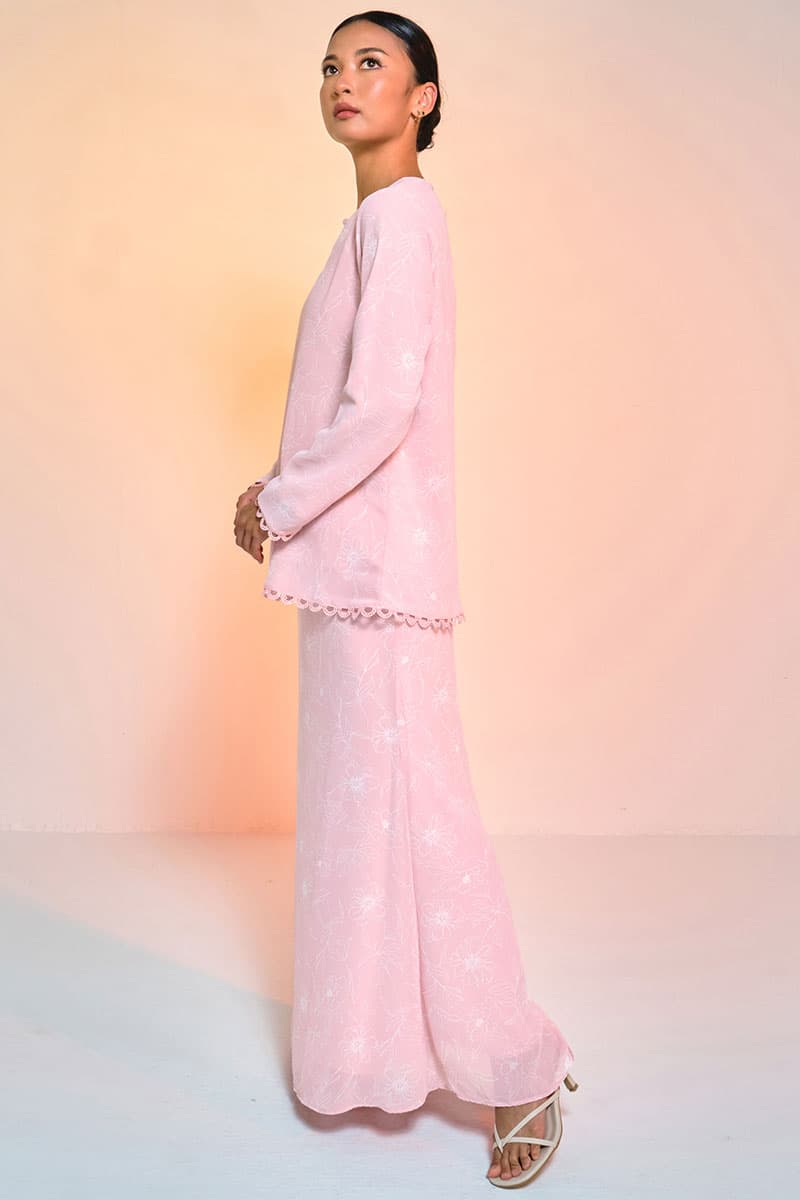 Aurora Blouse & Skirt - Pink Bloom - Image 3