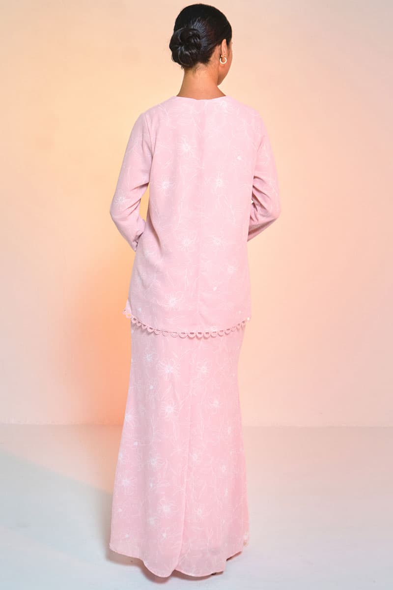 Aurora Blouse & Skirt - Pink Bloom - Image 4