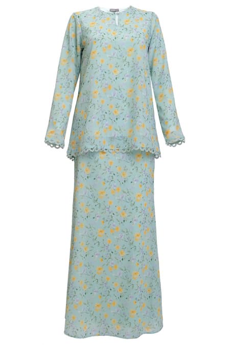 Aurora Blouse & Skirt - Seafoam Oasis