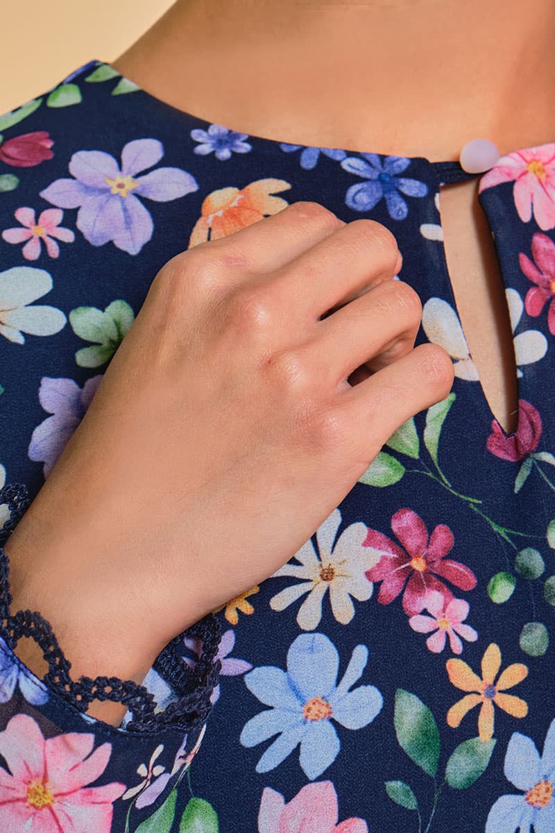 Aurora Blouse & Skirt - Midnight Garden - Image 6