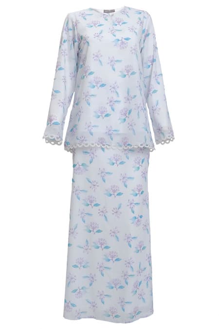 Aurora Blouse & Skirt - Off White Ixora