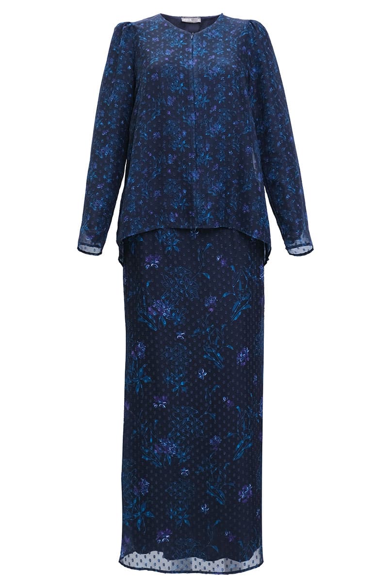 Serilina Blouse & Skirt - Midnight Botanical - Image 2