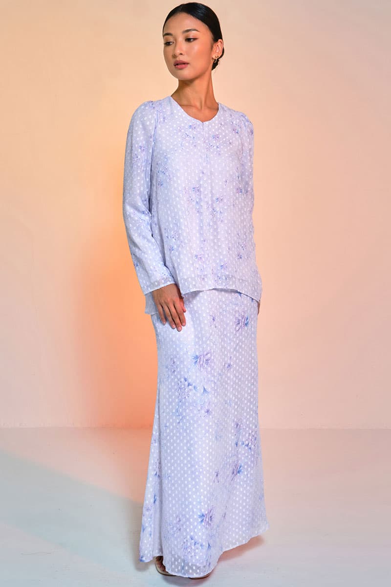 Serilina Blouse & Skirt - Lilac Floral - Image 1