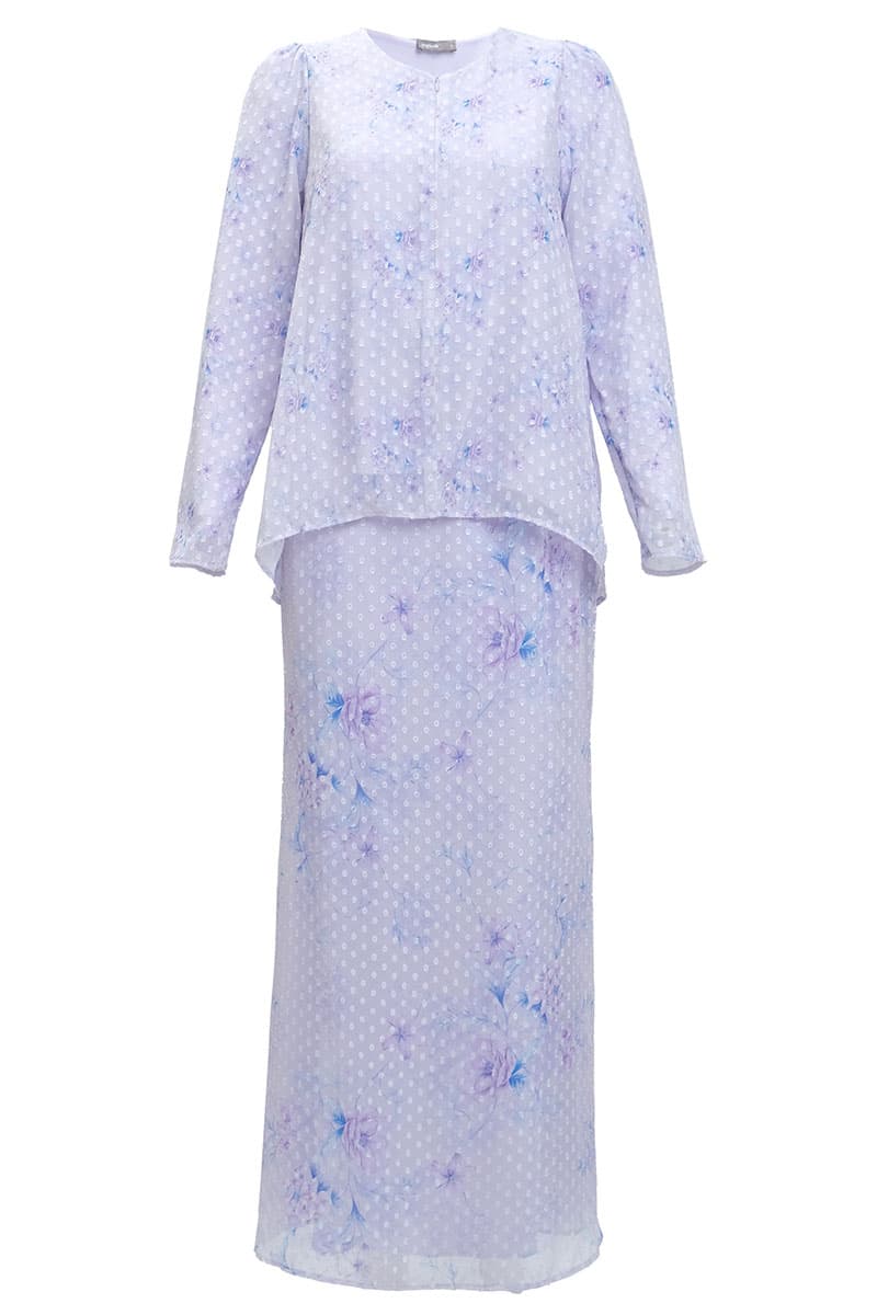 Serilina Blouse & Skirt - Lilac Floral - Image 2