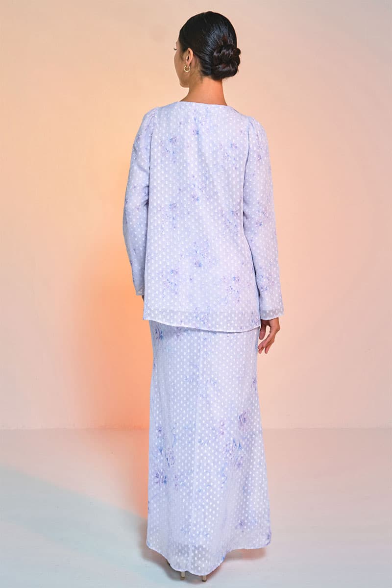 Serilina Blouse & Skirt - Lilac Floral - Image 4