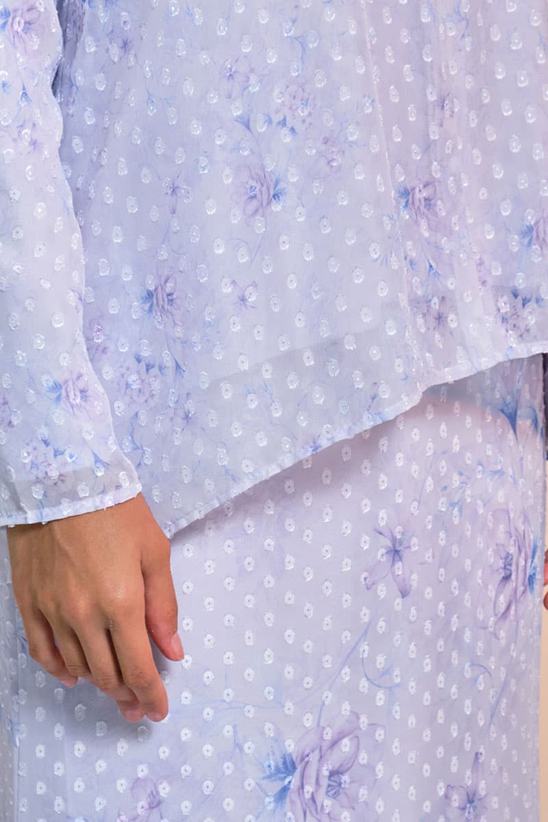 Serilina Blouse & Skirt - Lilac Floral - Image 6