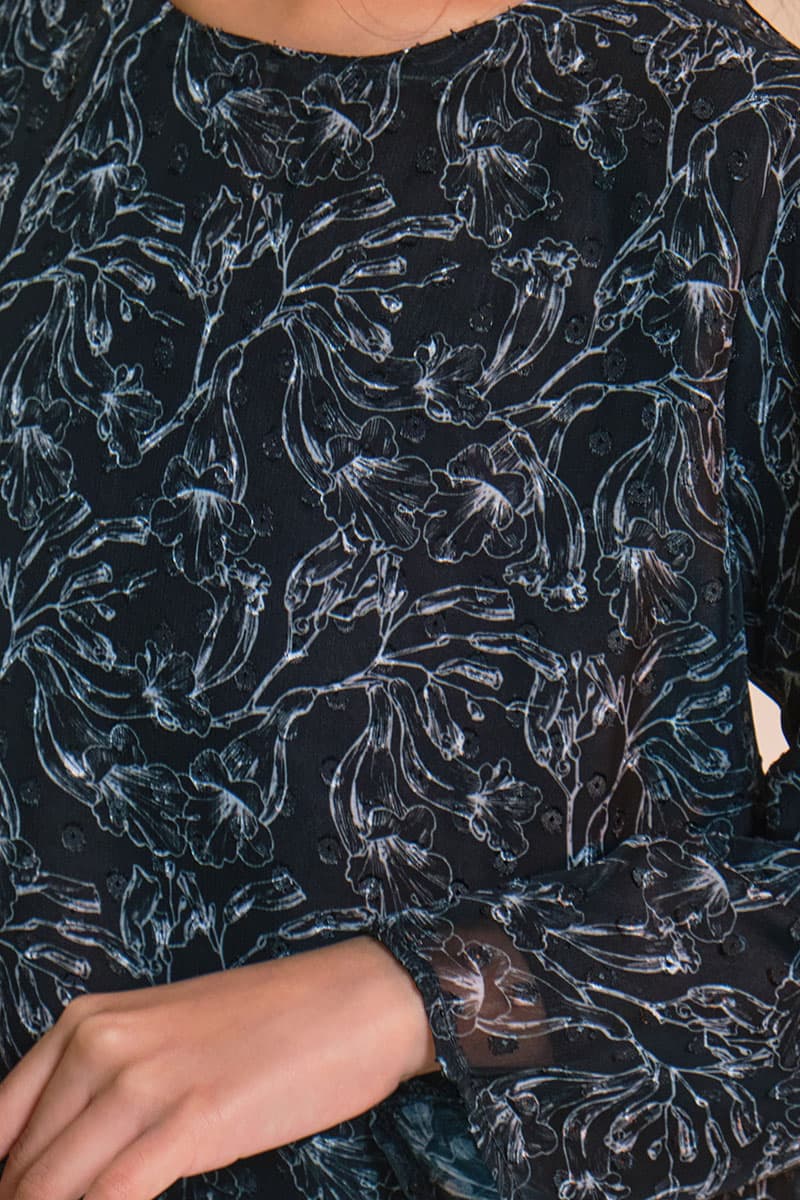 KIDS Serilina Set - Black Floral Art - Image 5