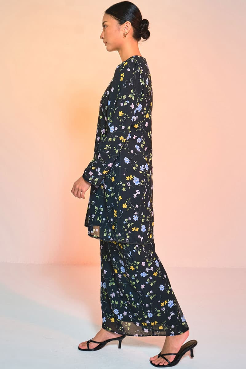 Bulanara Blouse & Skirt - Black Spring - Image 3