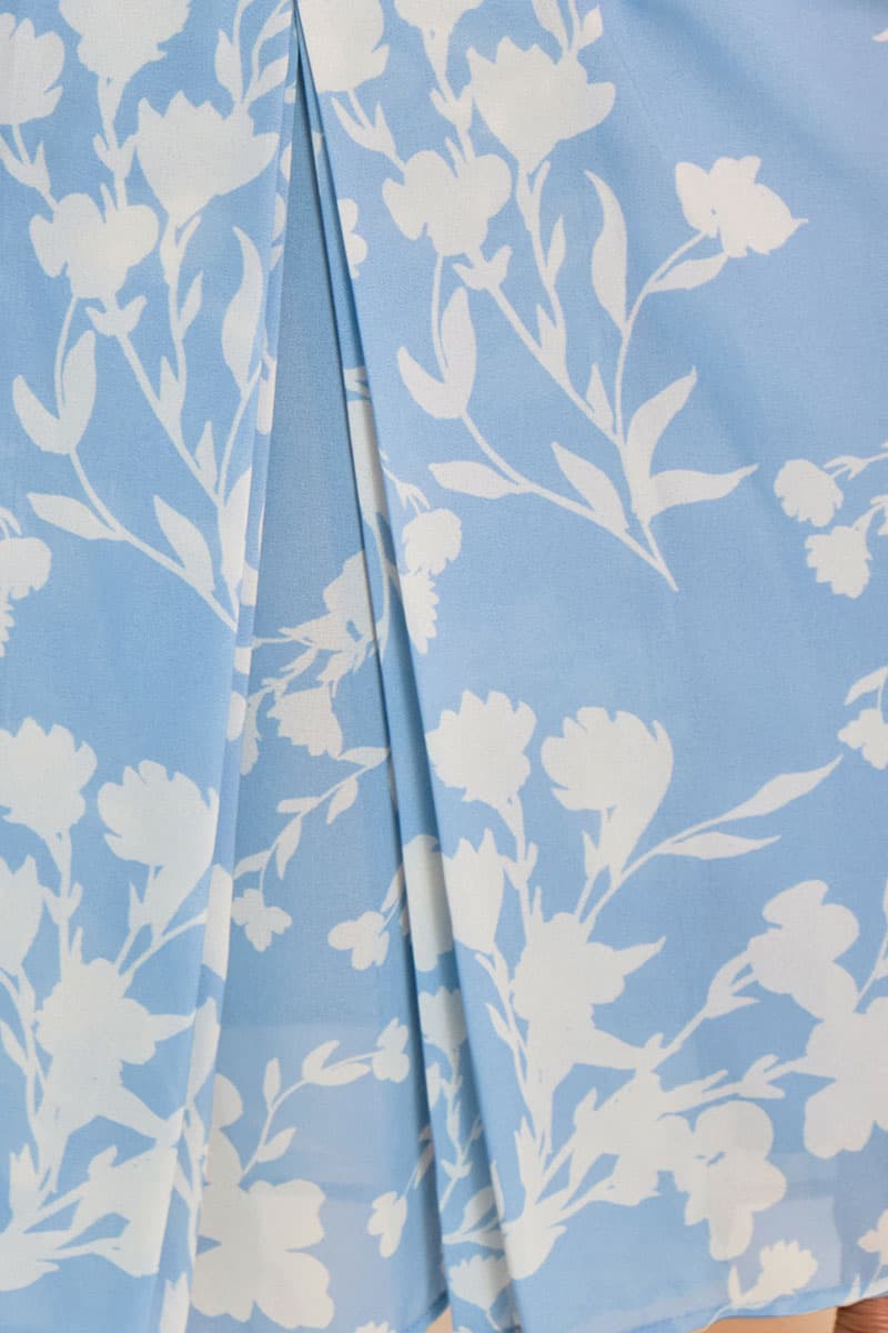 Bulanara Blouse & Skirt - Lake Blue Fleur - Image 7