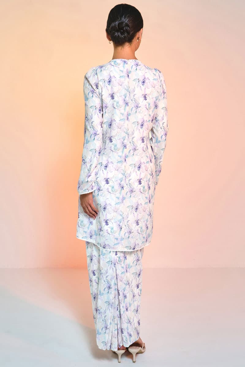 Bulanara Blouse & Skirt - Cream/Violet Orchid - Image 4