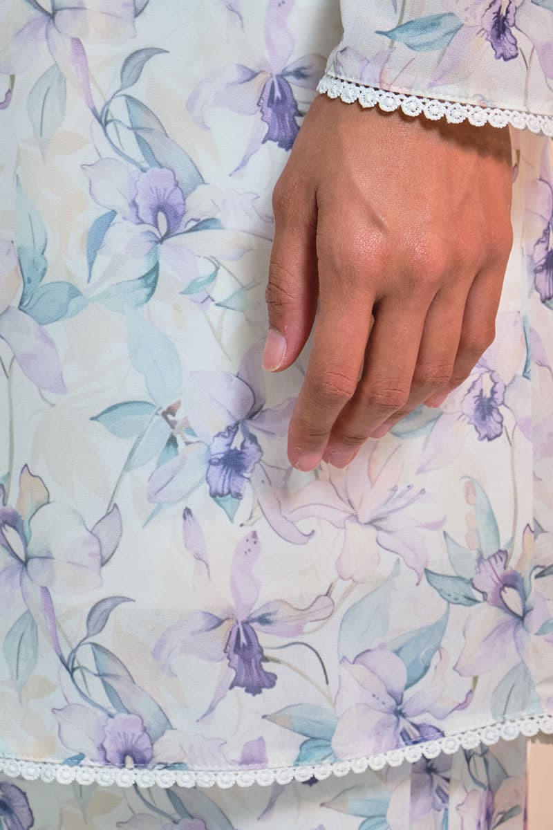 Bulanara Blouse & Skirt - Cream/Violet Orchid - Image 5