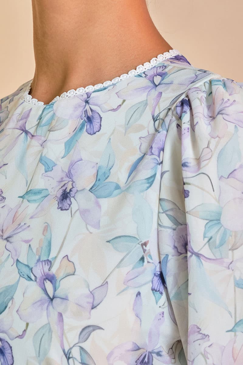 Bulanara Blouse & Skirt - Cream/Violet Orchid - Image 6