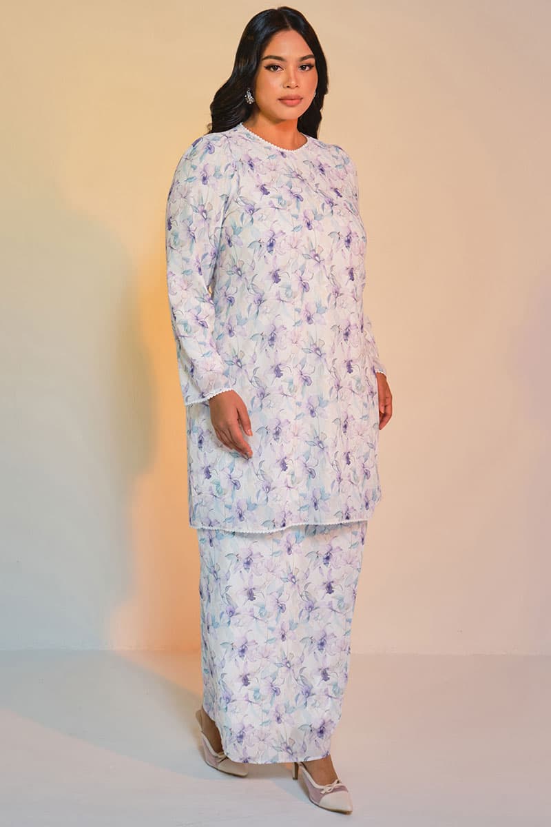 Bulanara Blouse & Skirt - Cream/Violet Orchid - Image 9