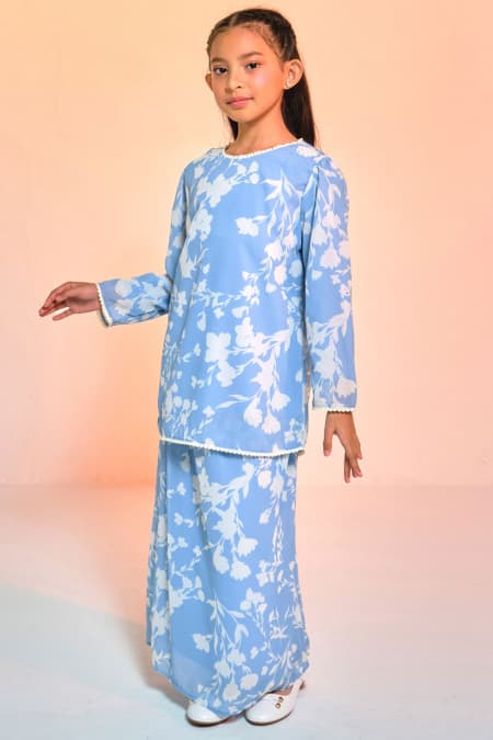 KIDS Bulanara Set - Lake Blue Fleur