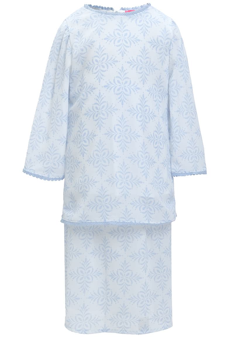 KIDS Bulanara Set - White/Blue Damask - Image 2