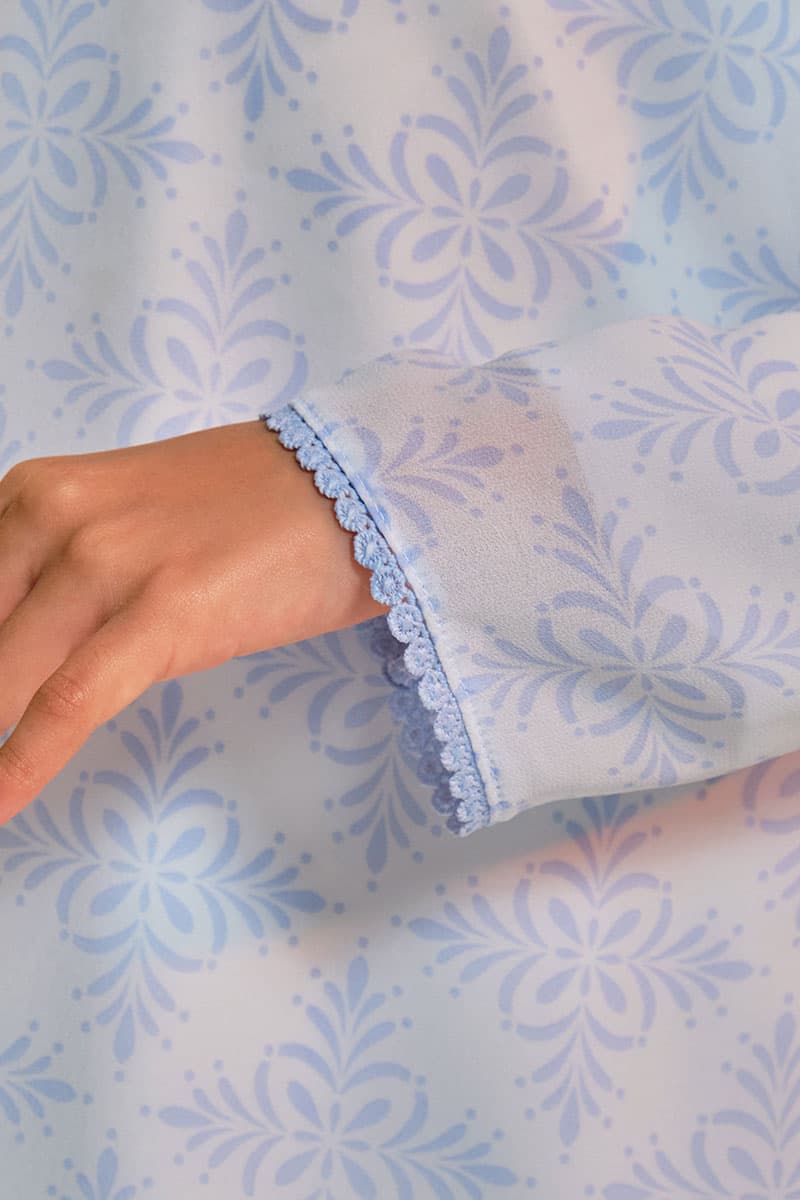 KIDS Bulanara Set - White/Blue Damask - Image 5