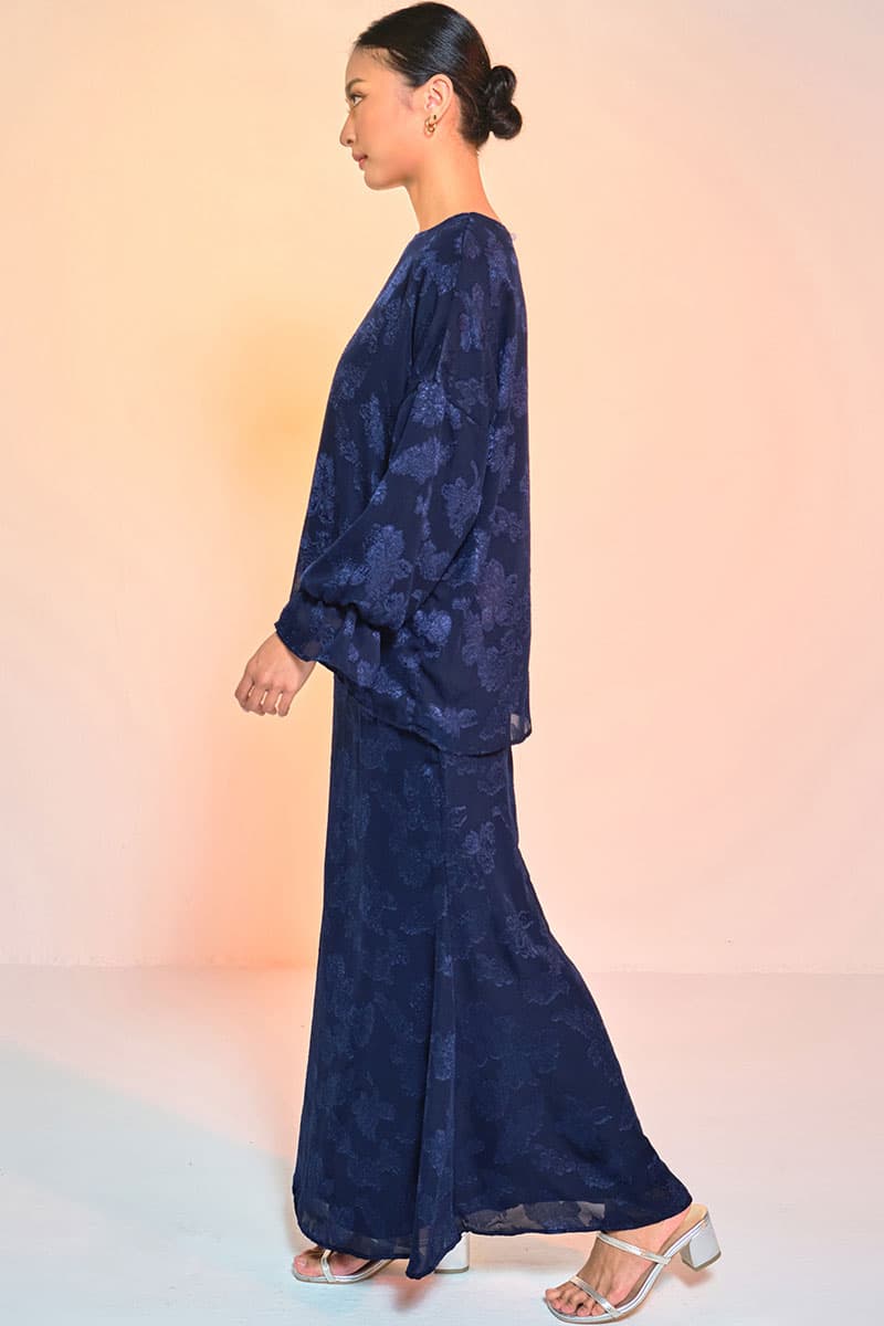 Suria Blouse & Skirt - Midnight Blue - Image 3