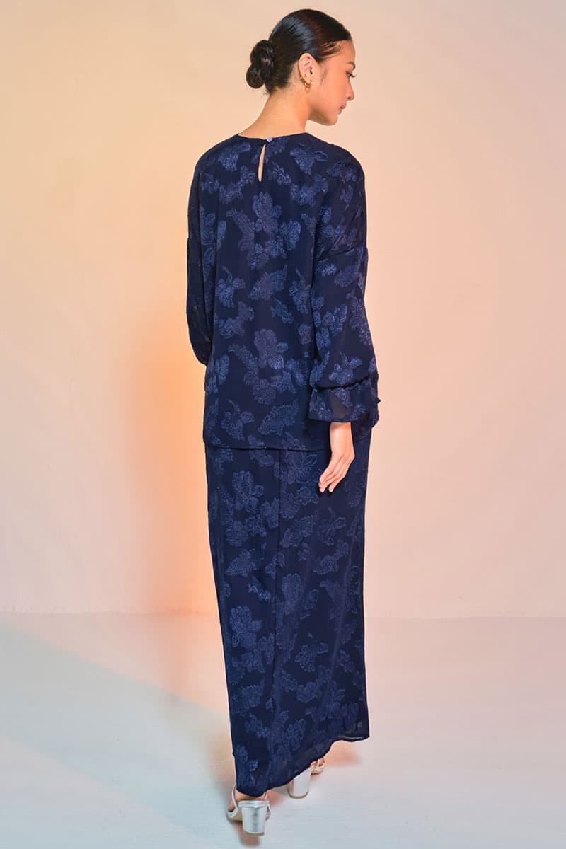 Suria Blouse & Skirt - Midnight Blue - Image 4