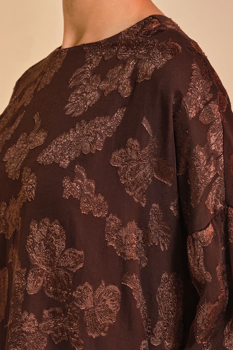 Suria Blouse & Skirt - Dark Chocolate - Image 6