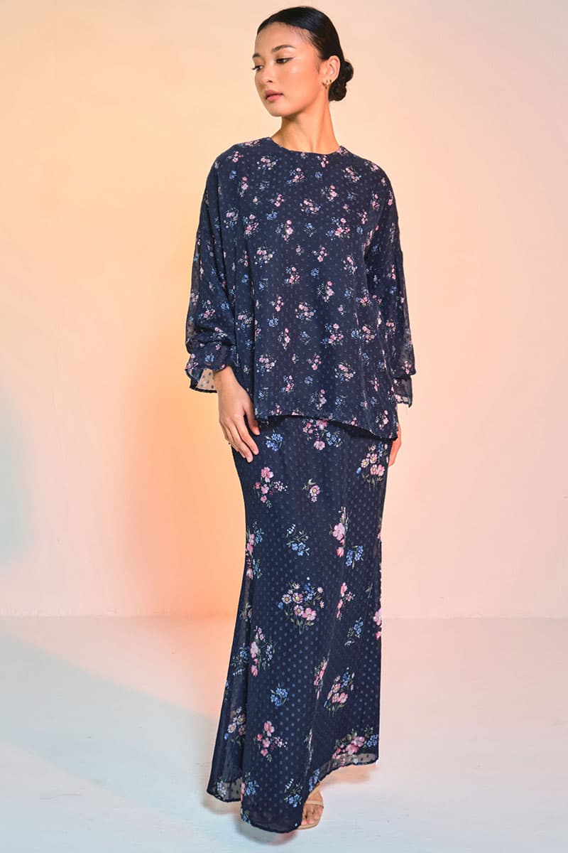 Suria Blouse & Skirt - Twilight Bouquet - Image 1