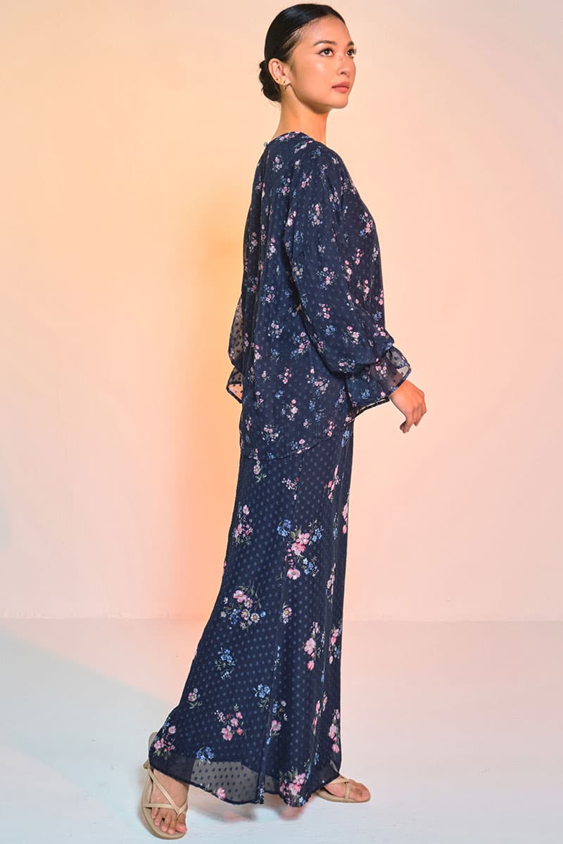 Suria Blouse & Skirt - Twilight Bouquet - Image 3