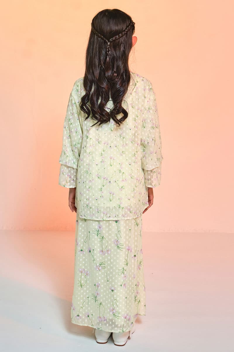 KIDS Suria Set - Lime/Lilac Flower - Image 4
