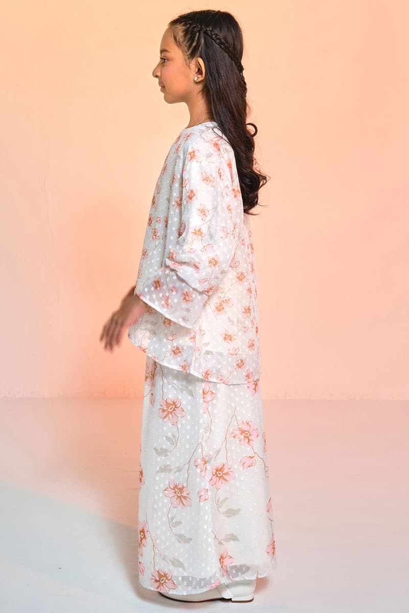 KIDS Suria Set - Vanilla/Pink Floral - Image 3