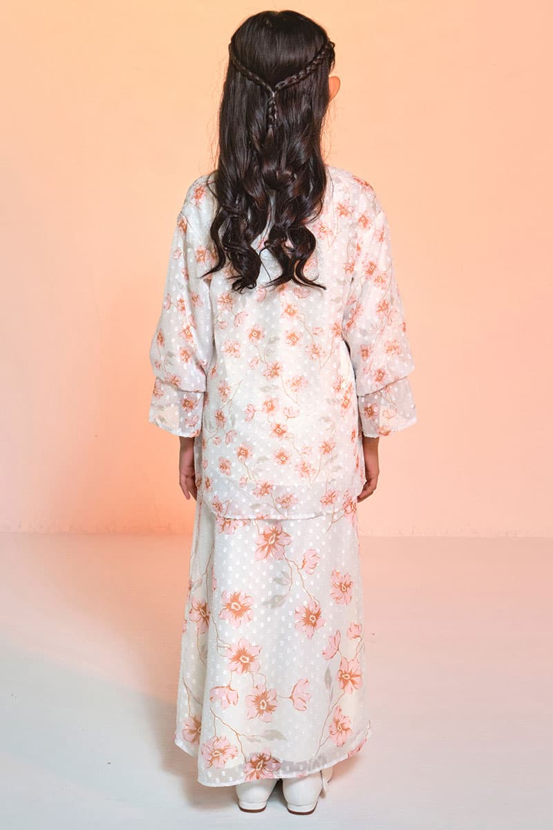KIDS Suria Set - Vanilla/Pink Floral - Image 4