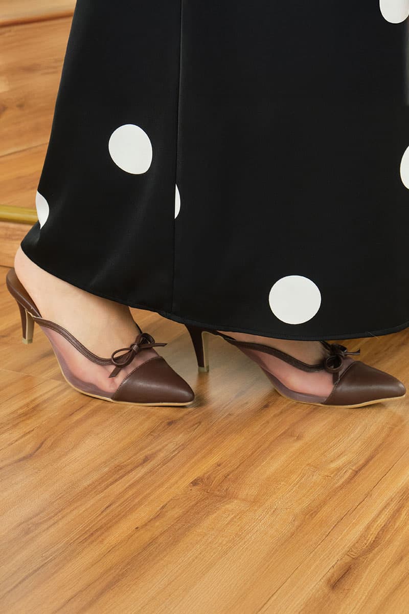 Berlynn Mesh Mule Heels - Pinecone - Image 3