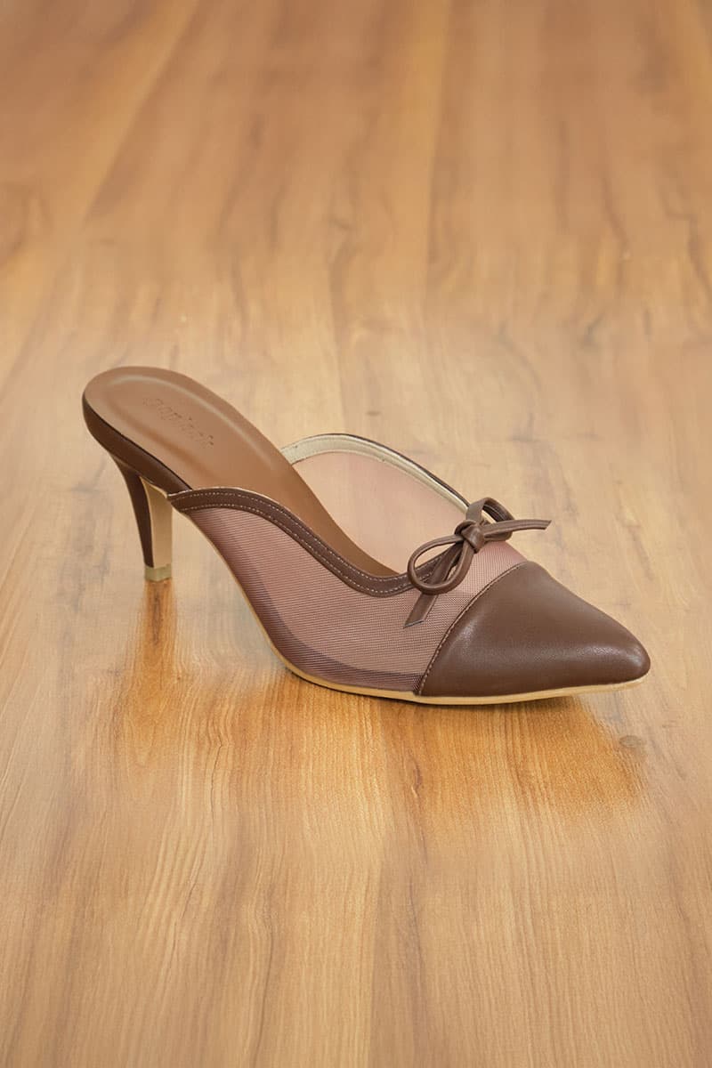 Berlynn Mesh Mule Heels - Pinecone - Image 5