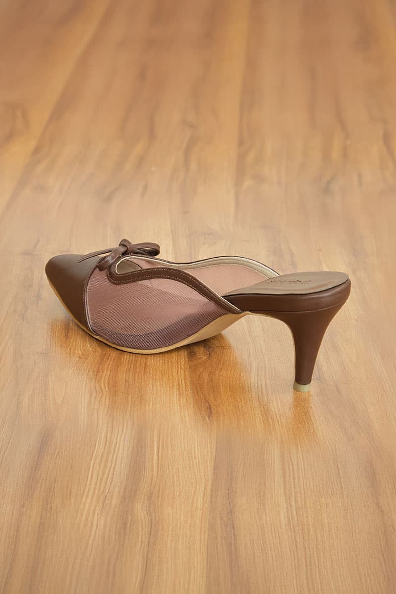 Berlynn Mesh Mule Heels - Pinecone - Image 6