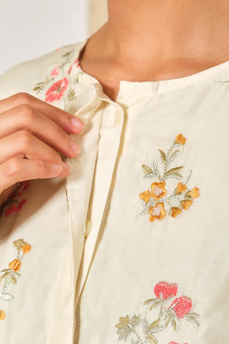 PRE-ORDER Almira Blouse & Skirt - Vanilla - Image 5